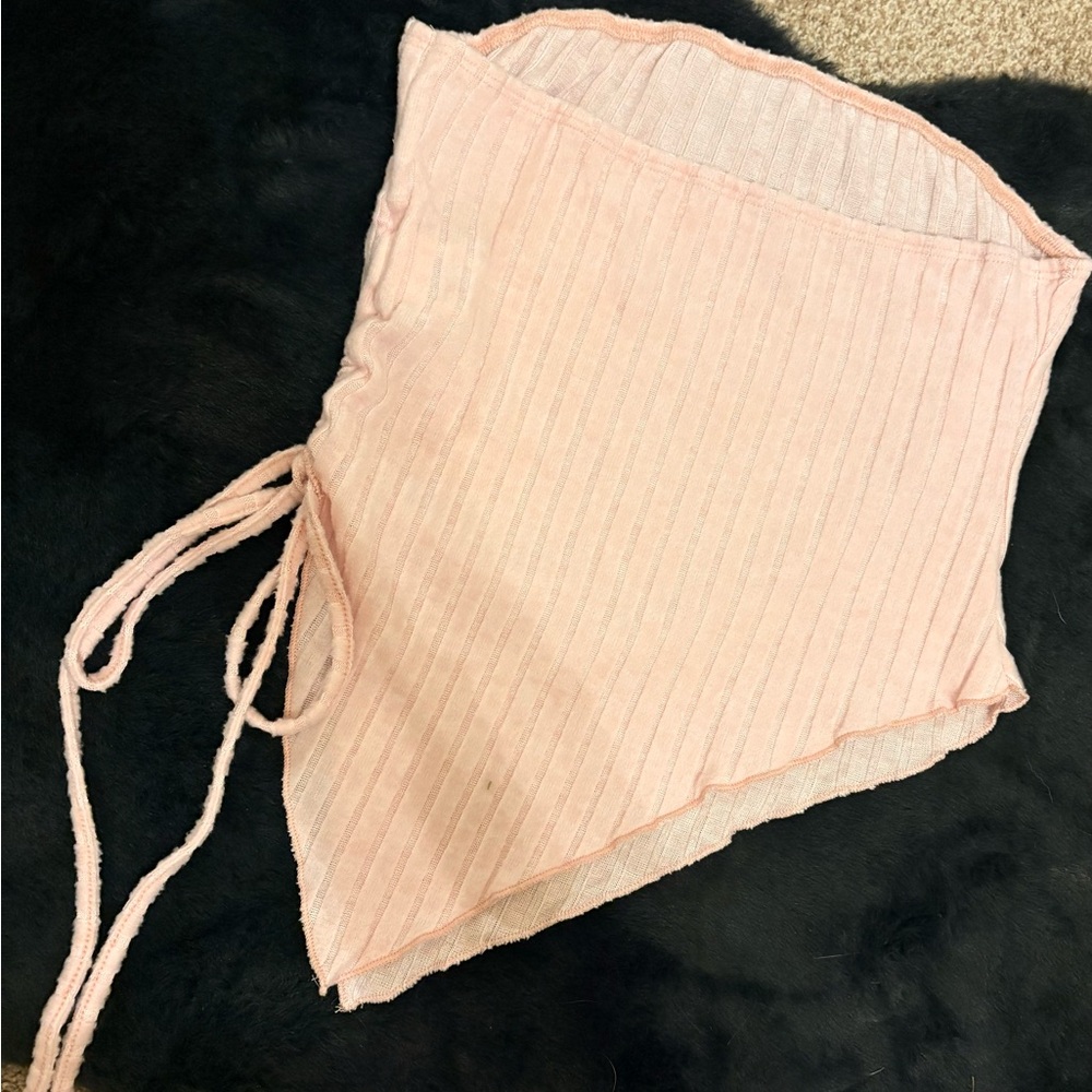 SHEIN Light Pink Ribbed Top - Picture 2 of 3